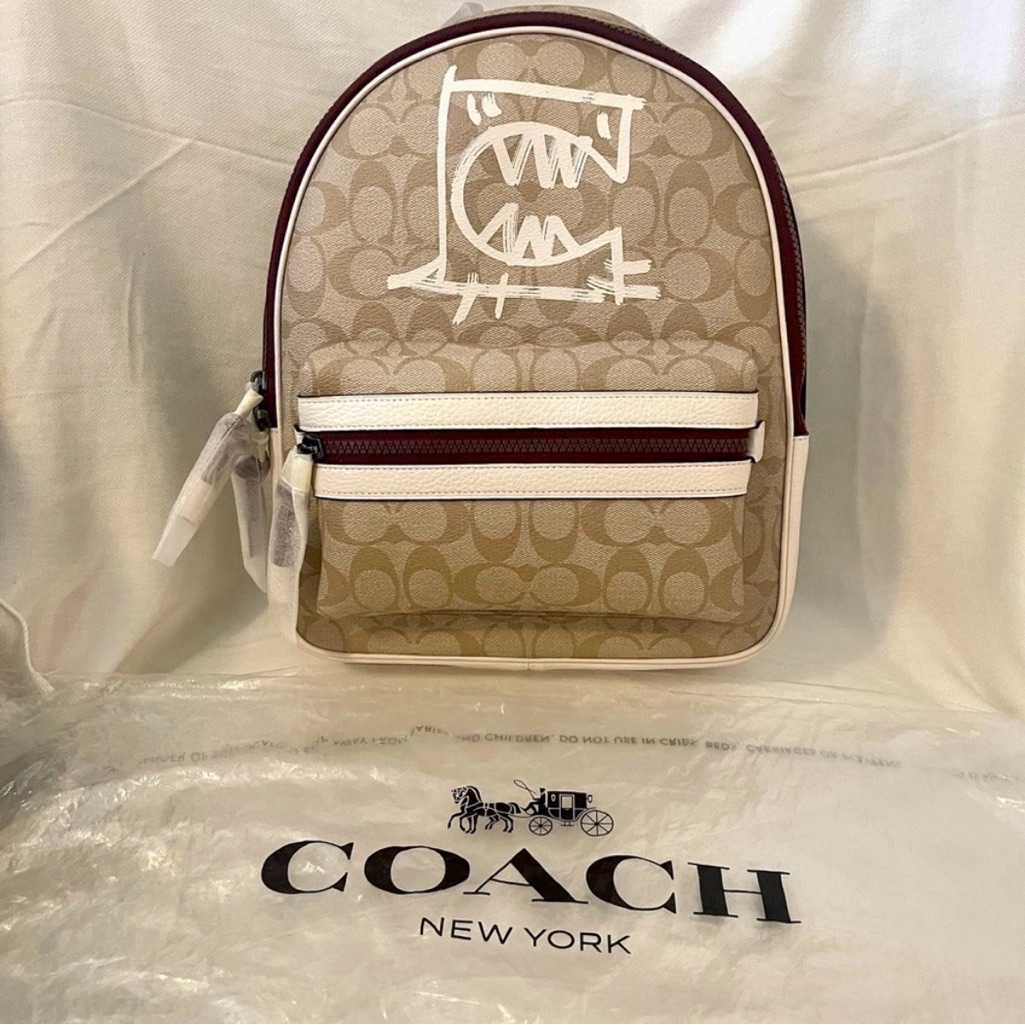 Coach Light Khaki And Chalk Bag